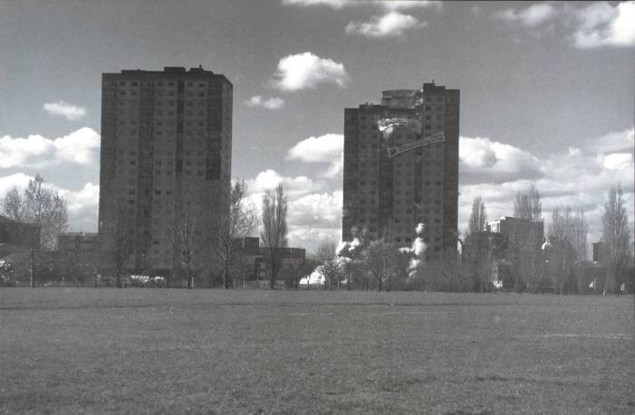 B: Clapton Park Estate, Mandeville Street, London E5; Bakewell Court; Repton Court; March 1995 1996 by Rachel Whiteread born 1963