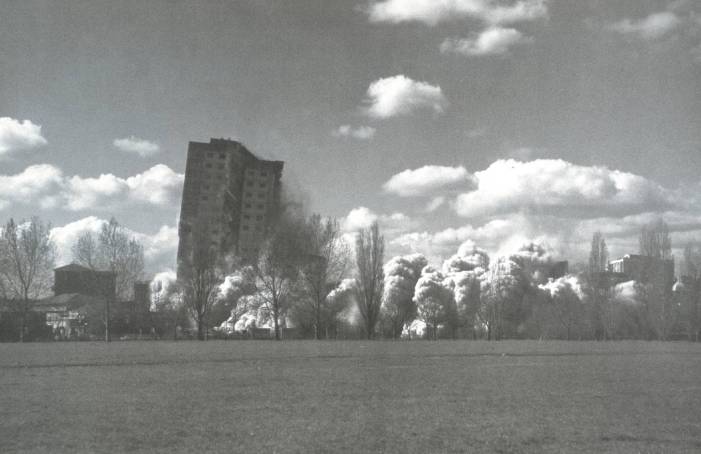 B: Clapton Park Estate, Mandeville Street, London E5; Bakewell Court; Repton Court; March 1995 1996 by Rachel Whiteread born 1963